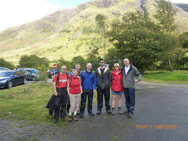 Our group before the Ben Nevis climb
