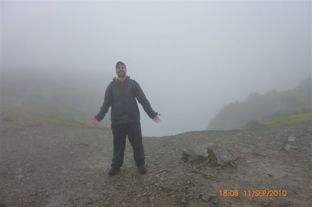 A cliff near the top of Ben Nevis