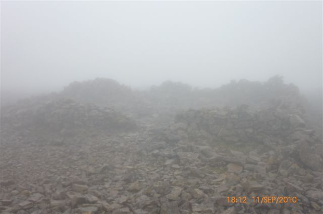Some ruins at the top of Ben Nevis