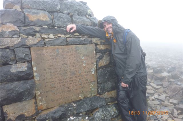 Happy to have got to the top of Ben Nevis